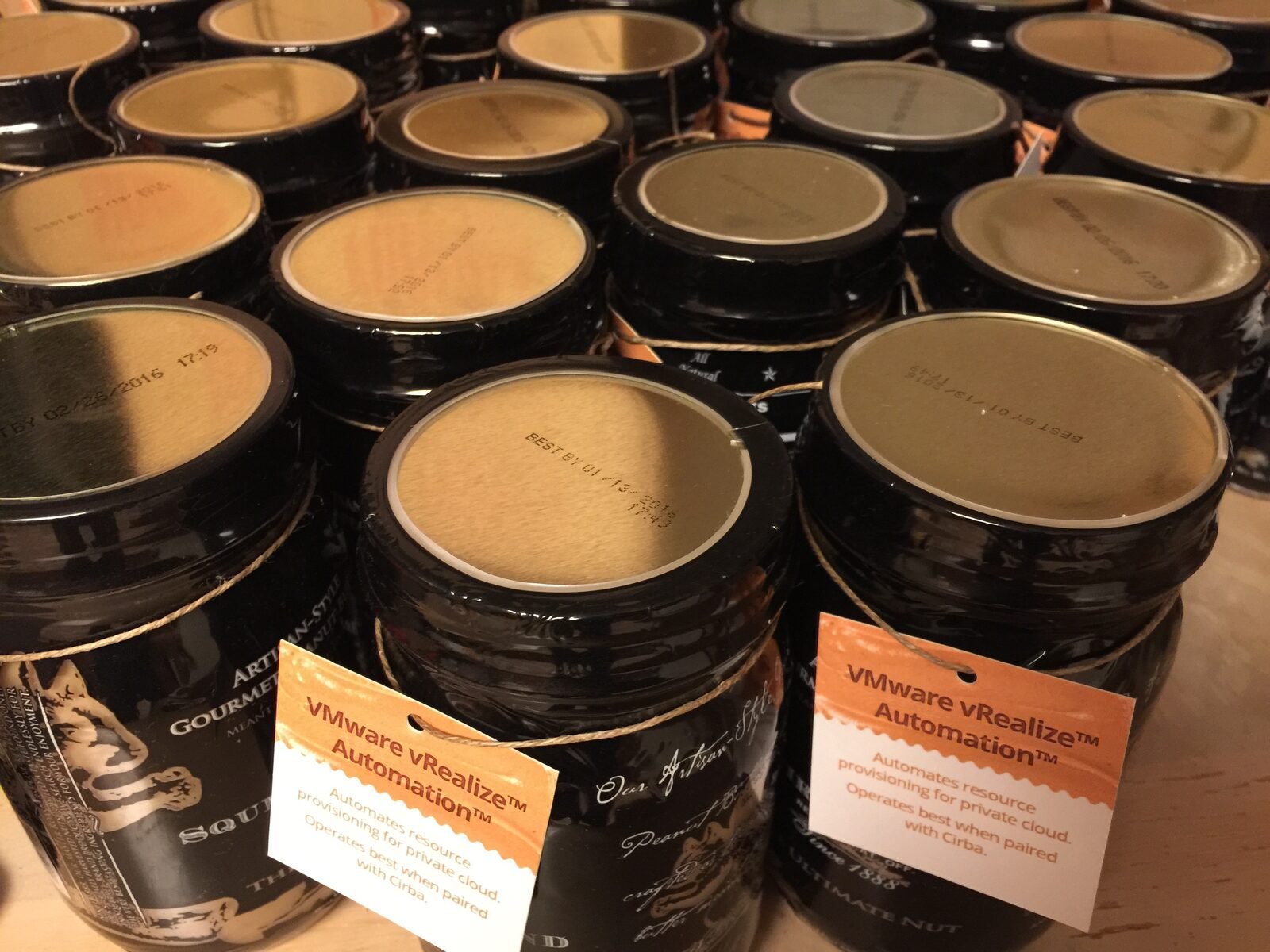 Peanut butter with VMware messaging